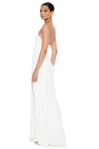 Captivate Halter Gown - Ivory
