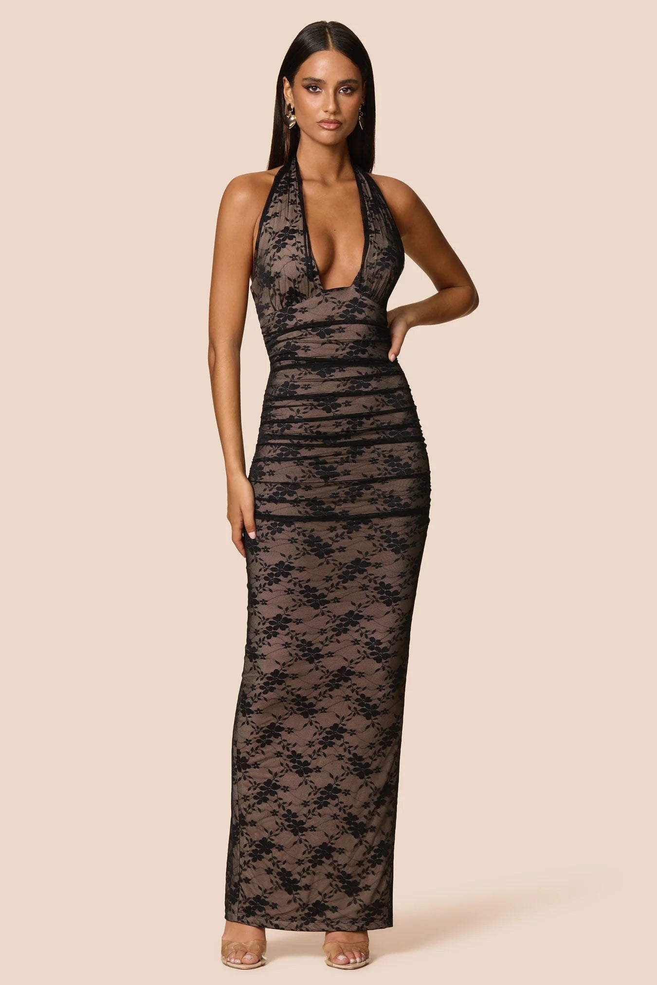 Arabella Halter Maxi - Black