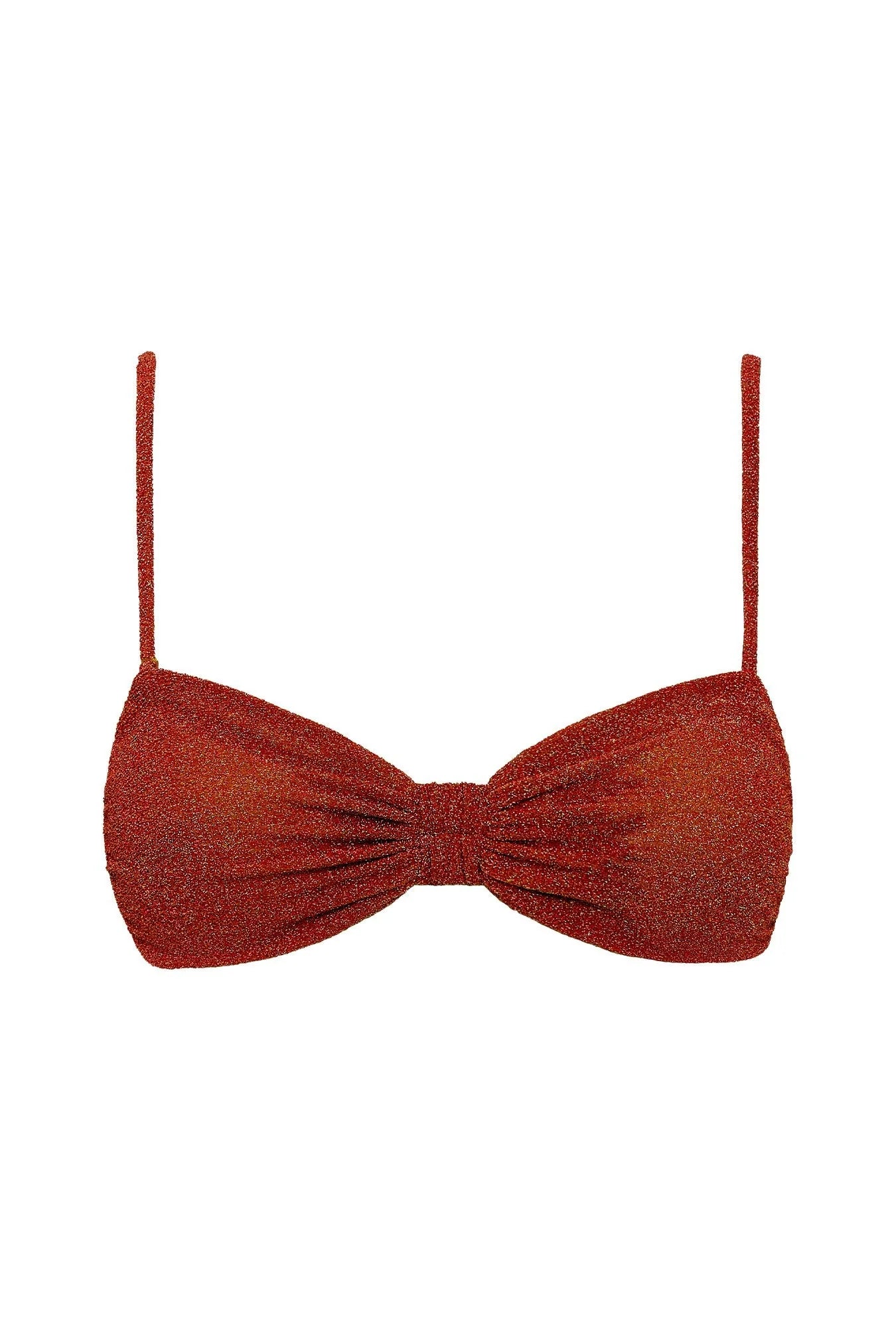 Dynasty Bandeau Bra - Rust
