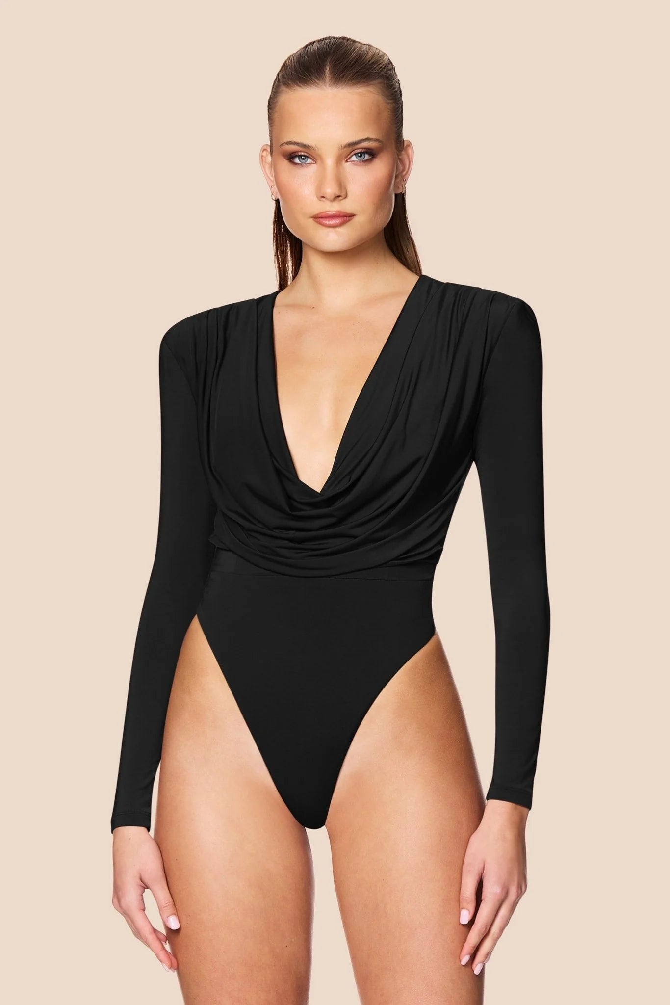 Giselle LS Bodysuit - Black