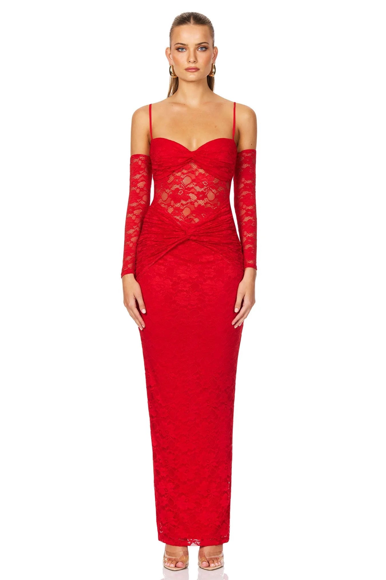 Lene Lace Maxi - Red