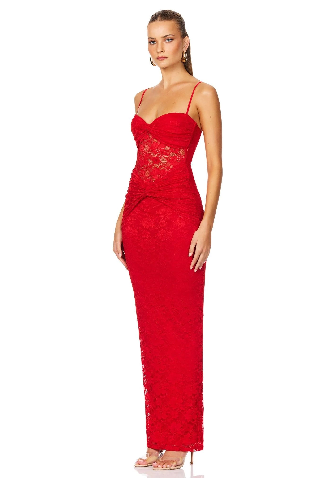 Lene Lace Maxi - Red