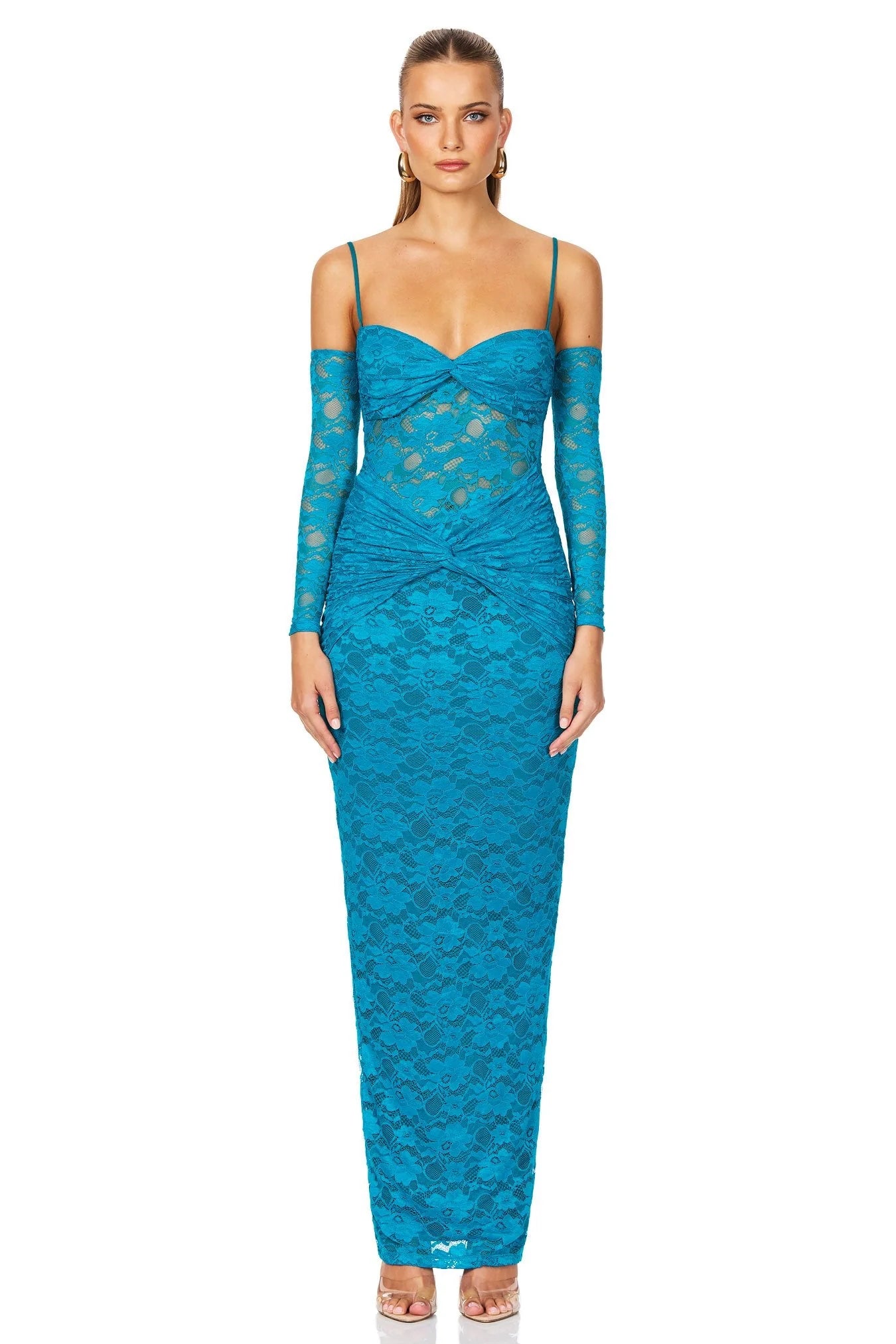 Lene Lace Maxi - Teal