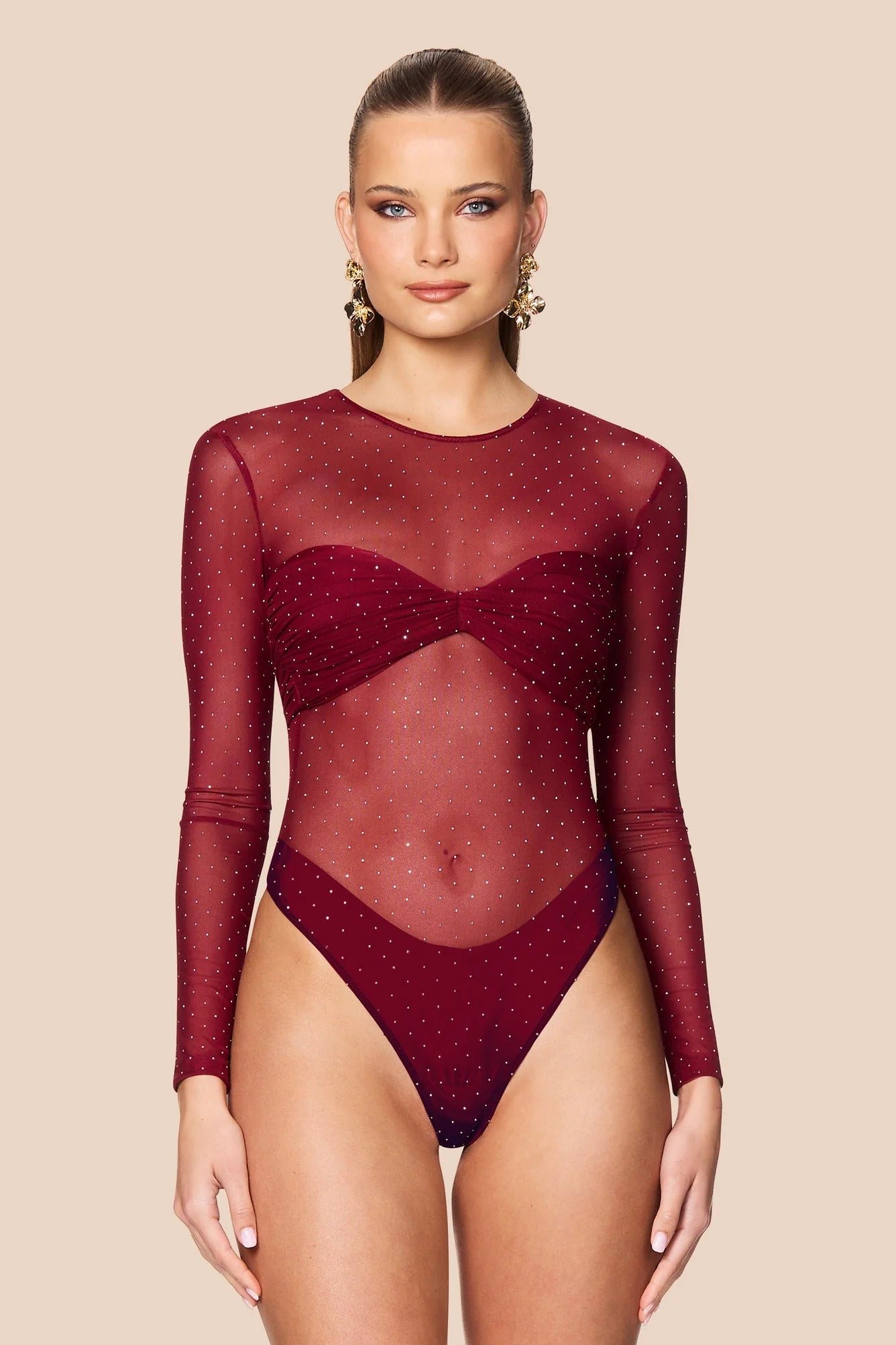 Noemie Bodysuit - Wine