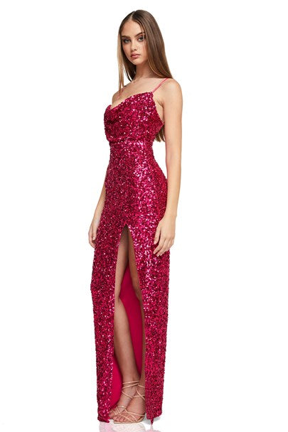 Smoke Show Gown - Pink