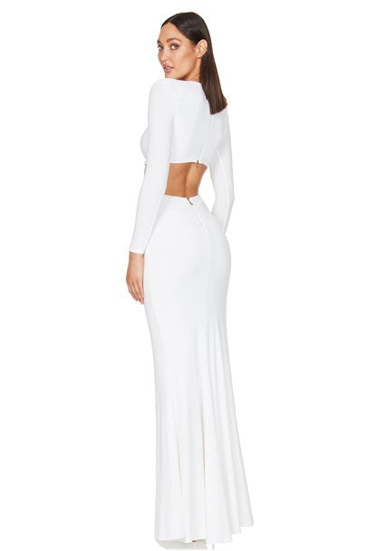 Riley Ring Cut Out Gown - Ivory