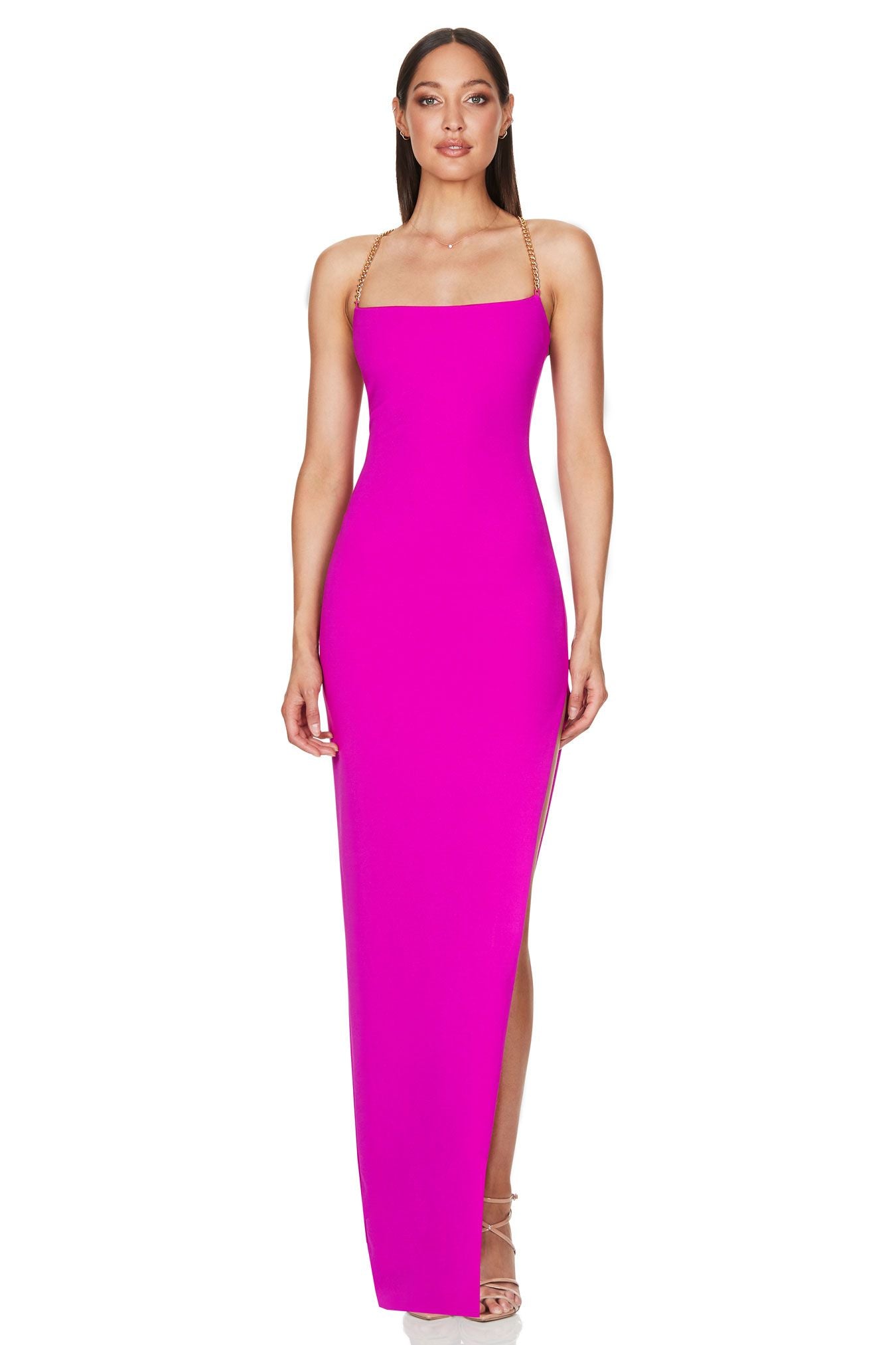 Estella Gown - Bright Fuschia