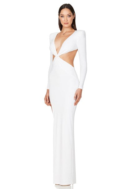 Jewel Gown - White