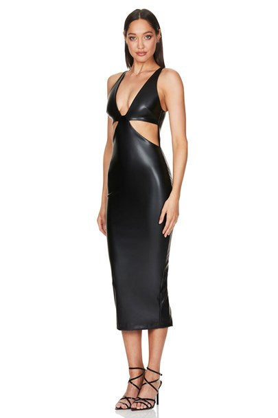 Alexia Cut Out Midi - Black