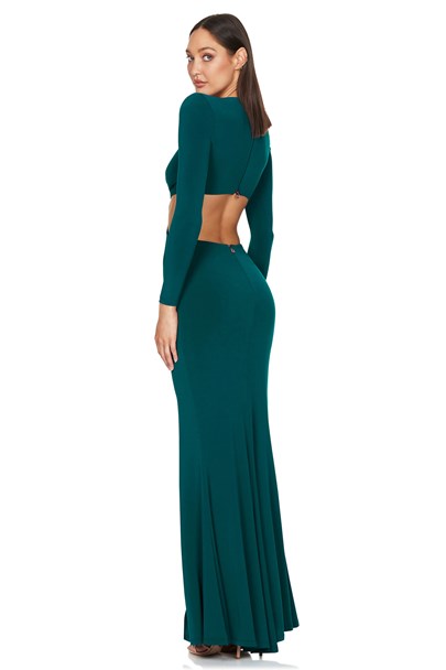 Riley Ring Cut Out Gown - Teal