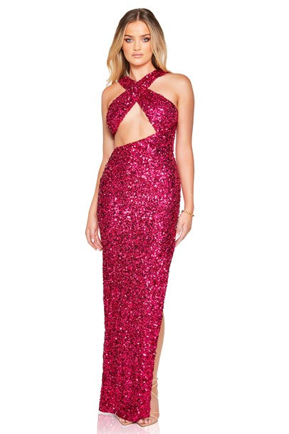 Luma Cut Out Gown - Pink