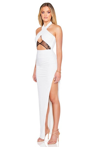 Lucia Cut Out Gown - Ivory