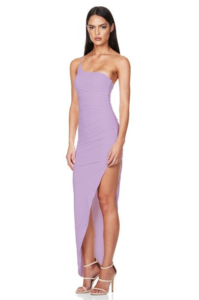 Aria One Shoulder Gown - Lilac