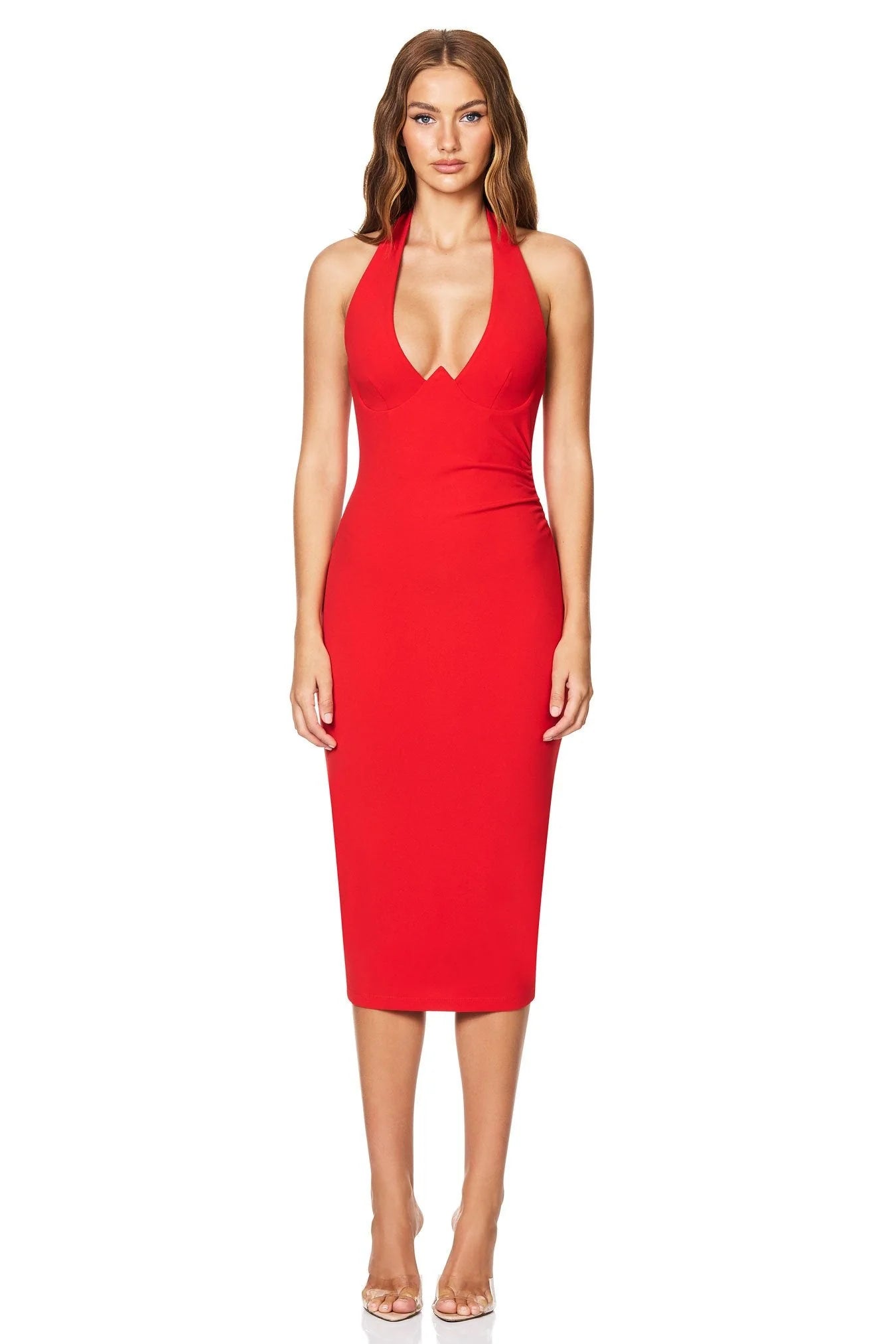 Cinema Halter Midi - Cherry