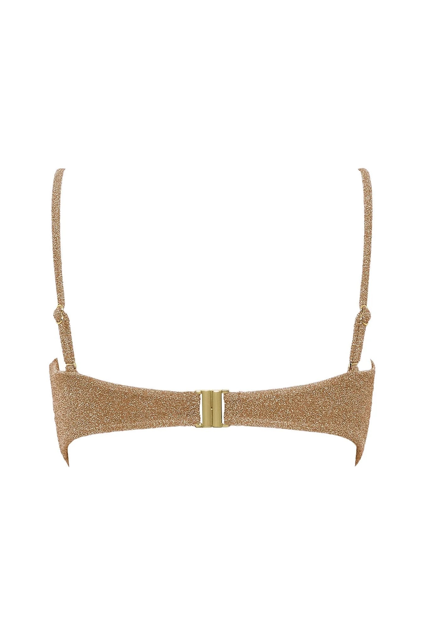 Dynasty Bandeau Bra - Gold