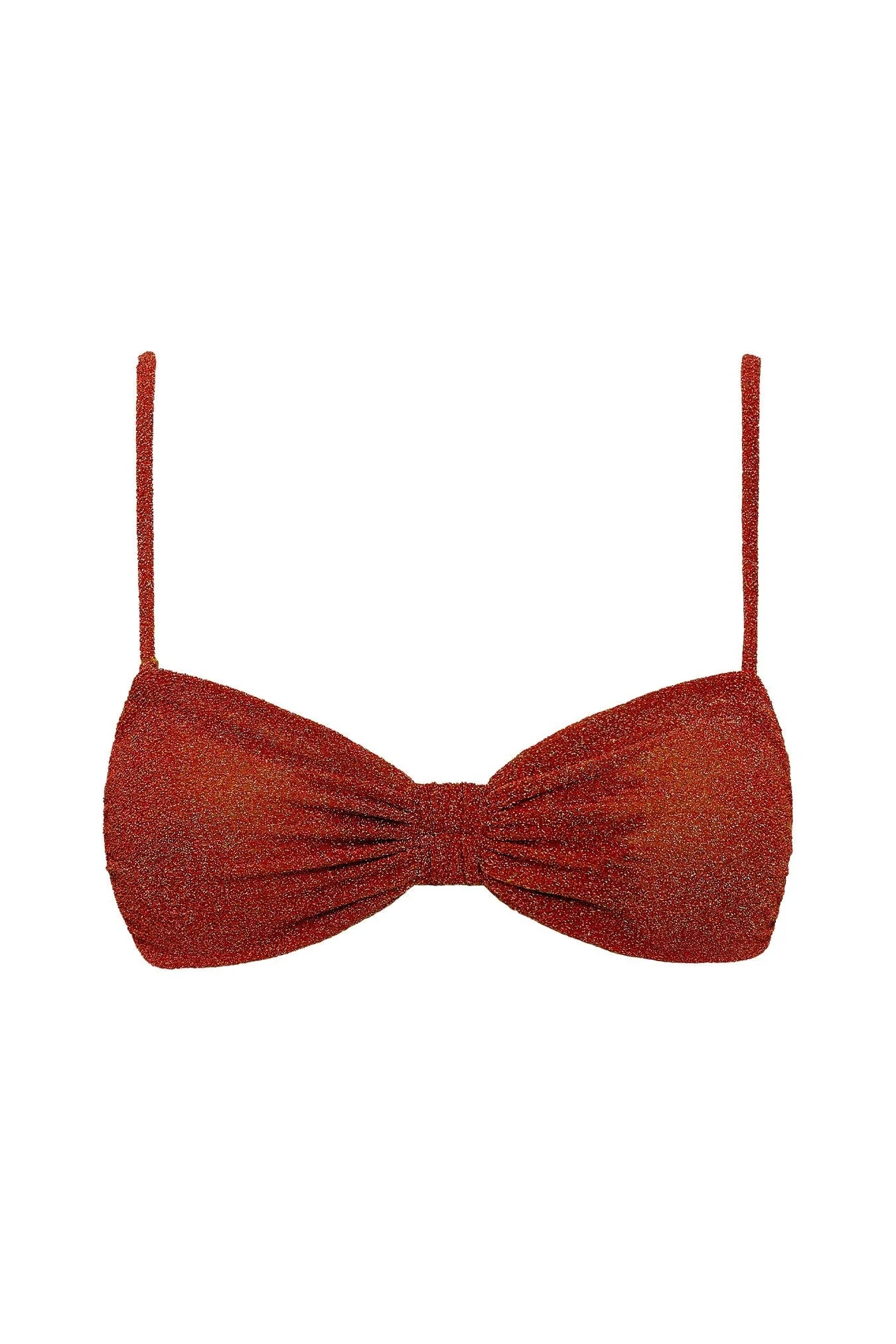 Dynasty Bandeau Bra - Rust