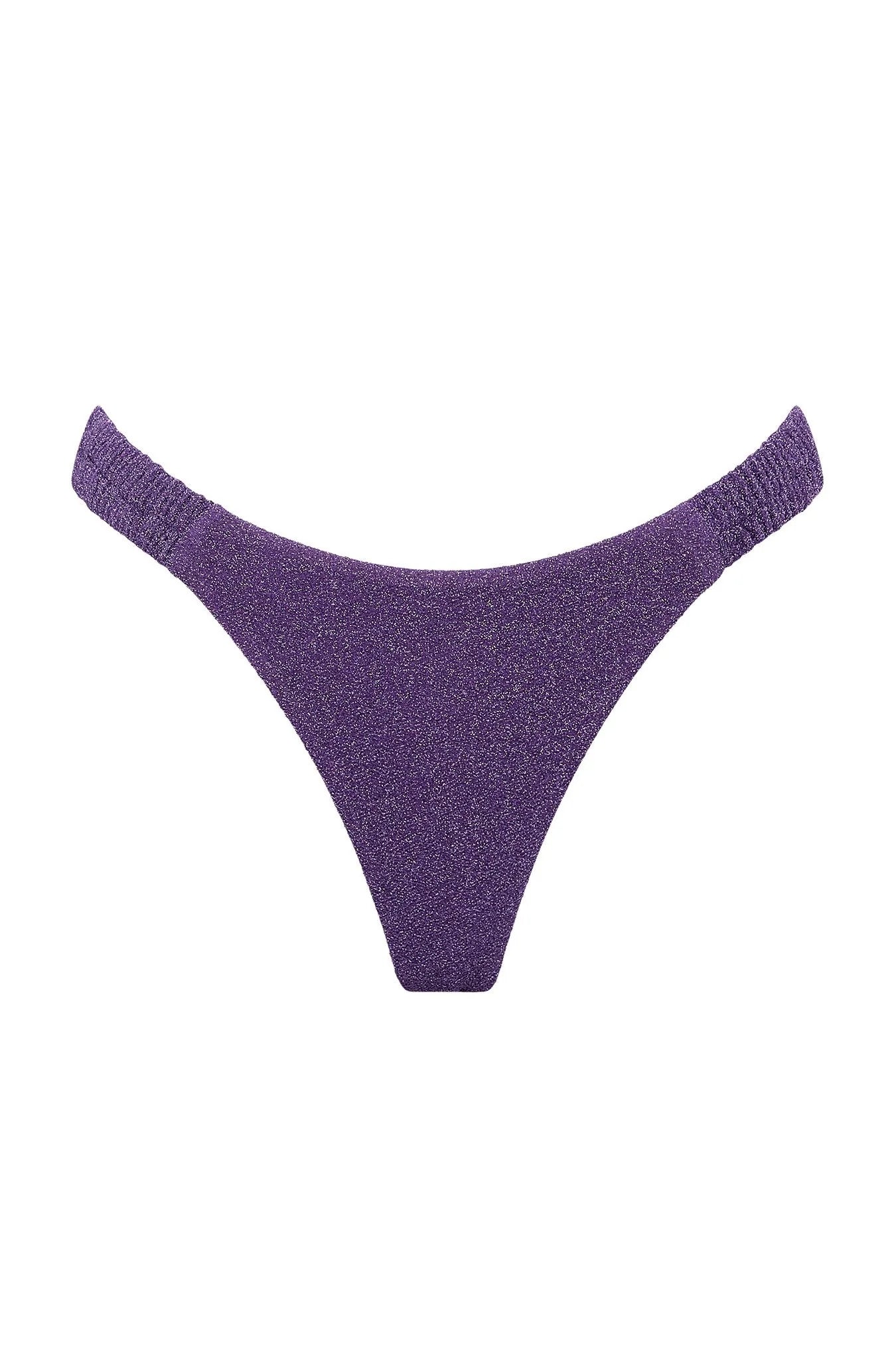 Dynasty Scrunchie Thong - Purple