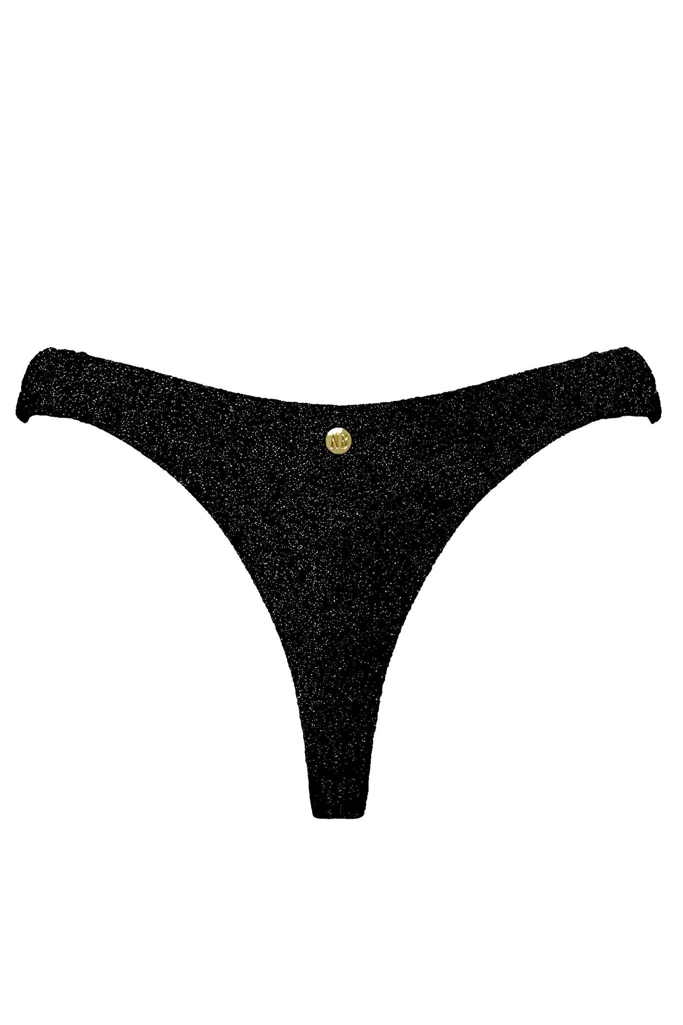 Dynasty Scrunchie Thong - Black