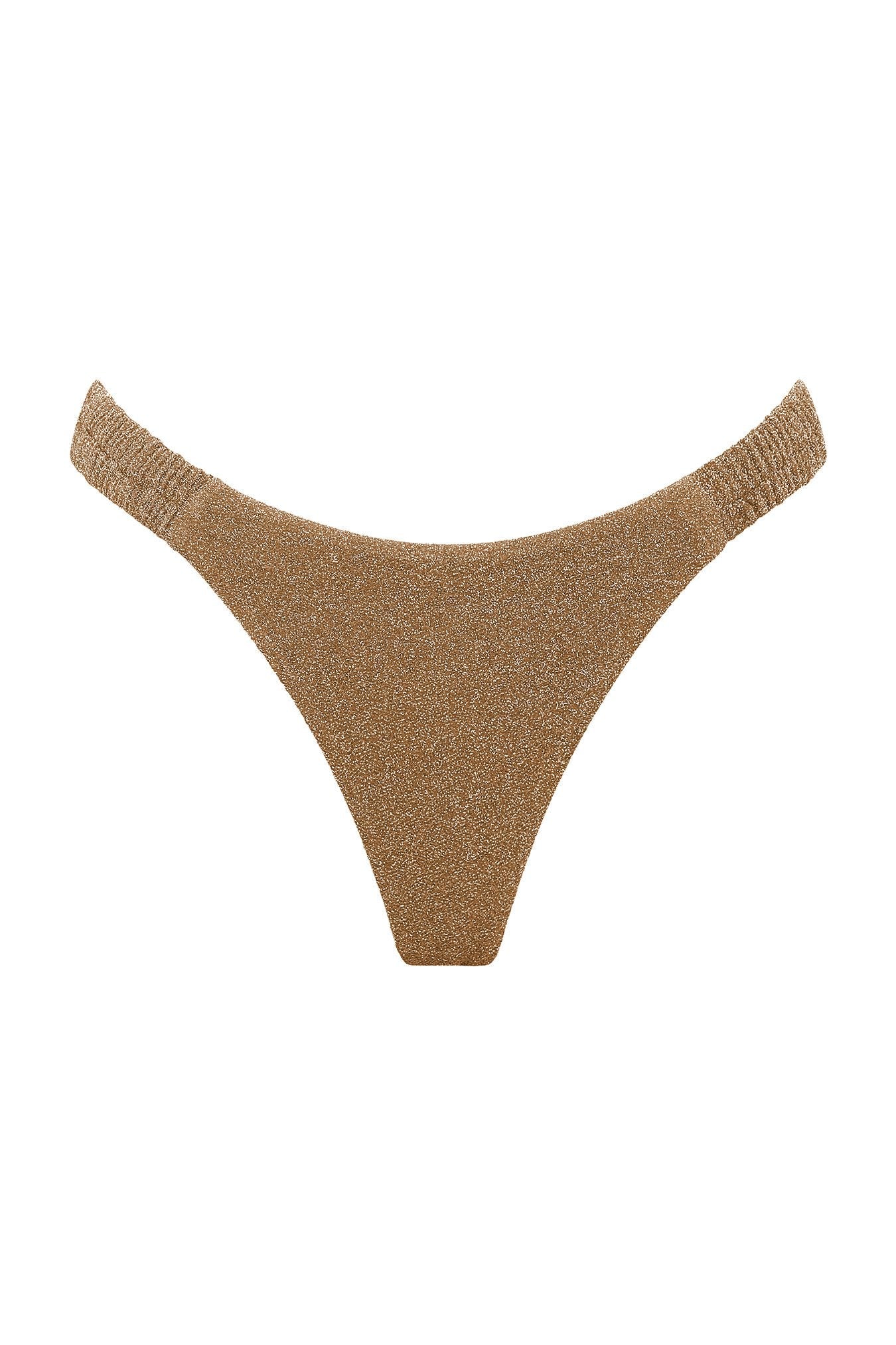 Dynasty Scrunchie Thong - Gold