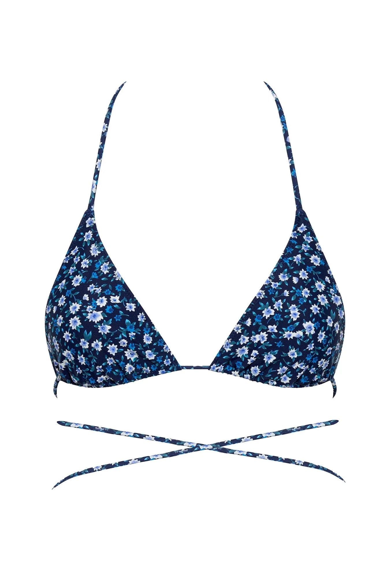 Floral Fiesta Wrap Tri - Blue