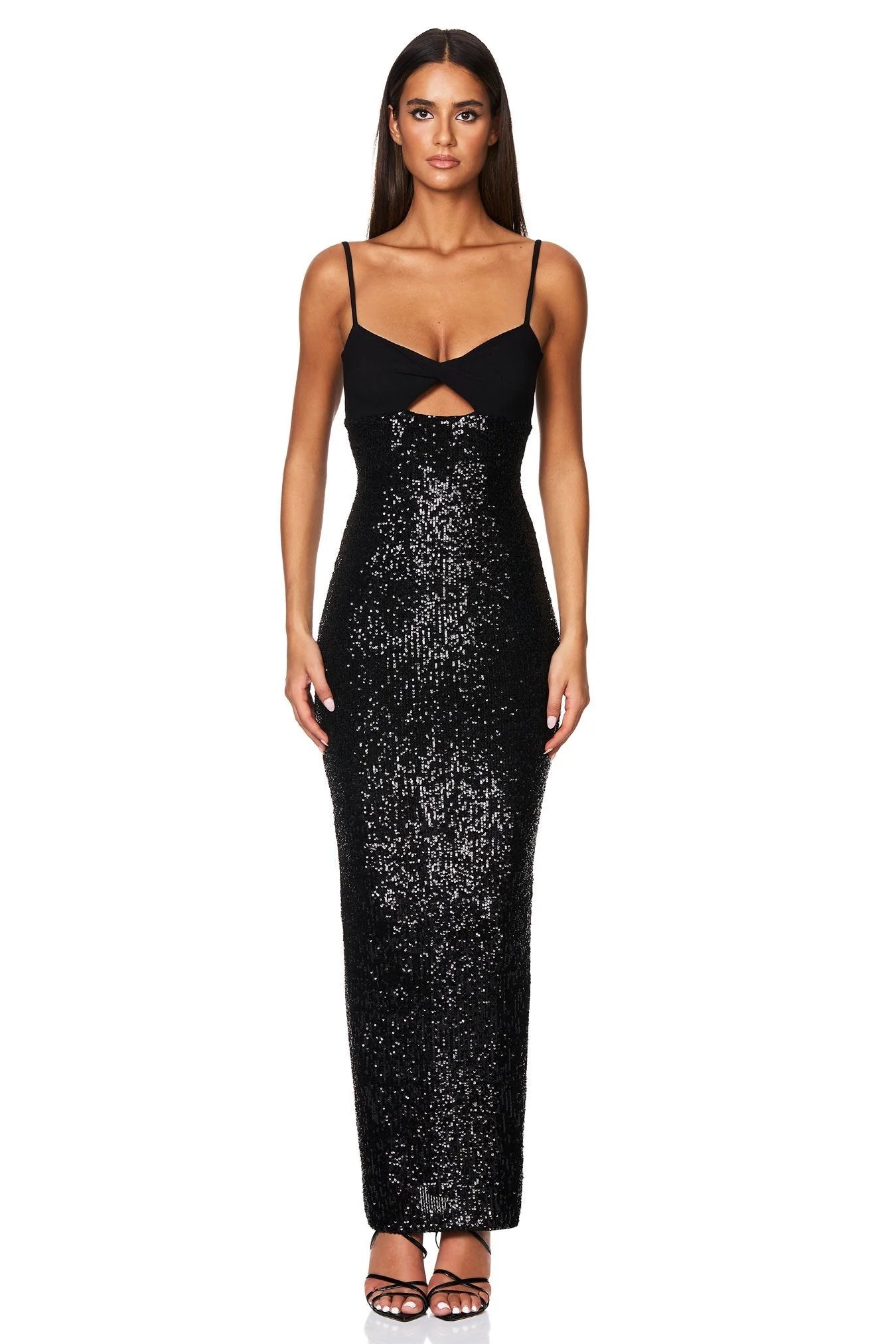 Monet Twist Gown - Black