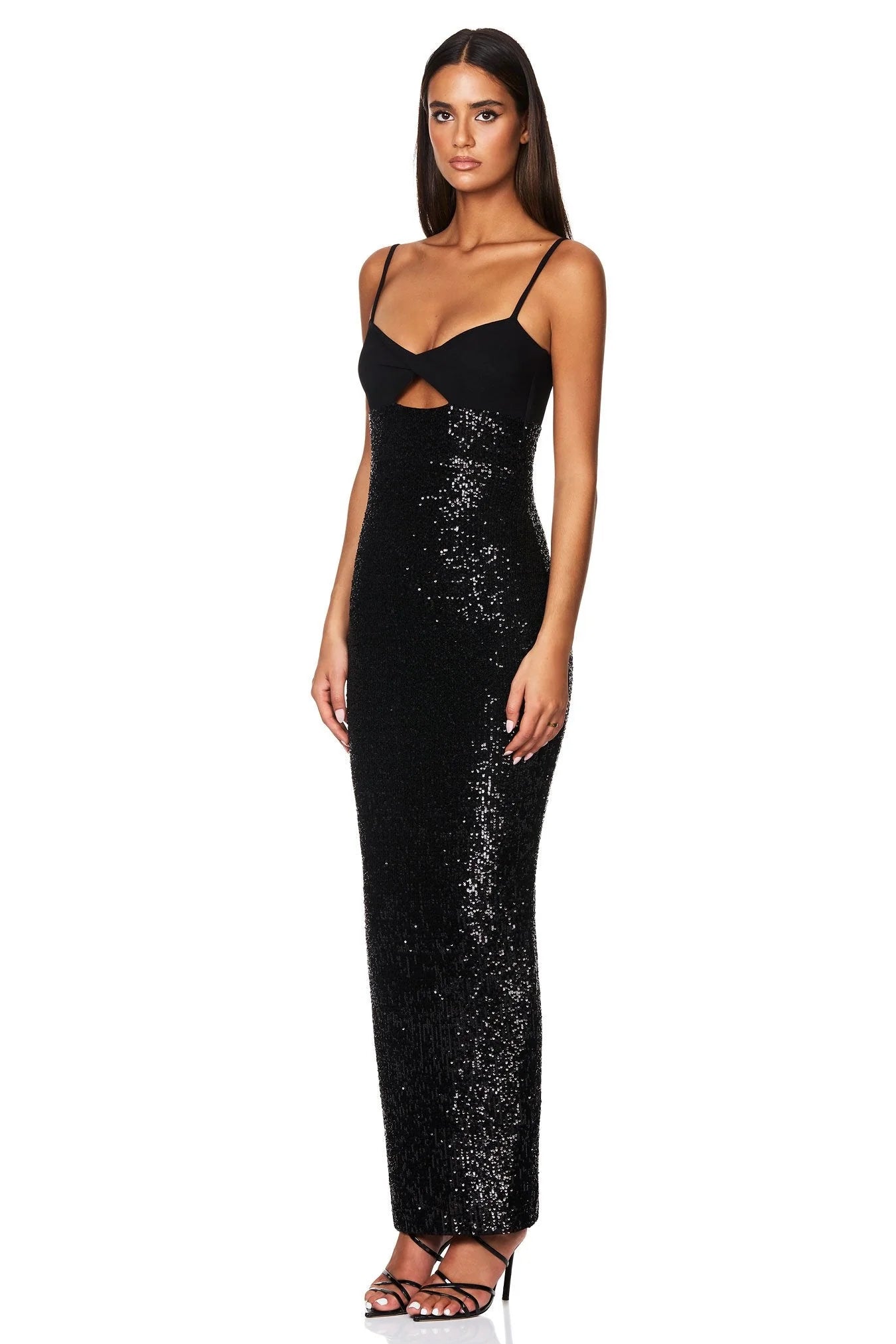 Monet Twist Gown - Black