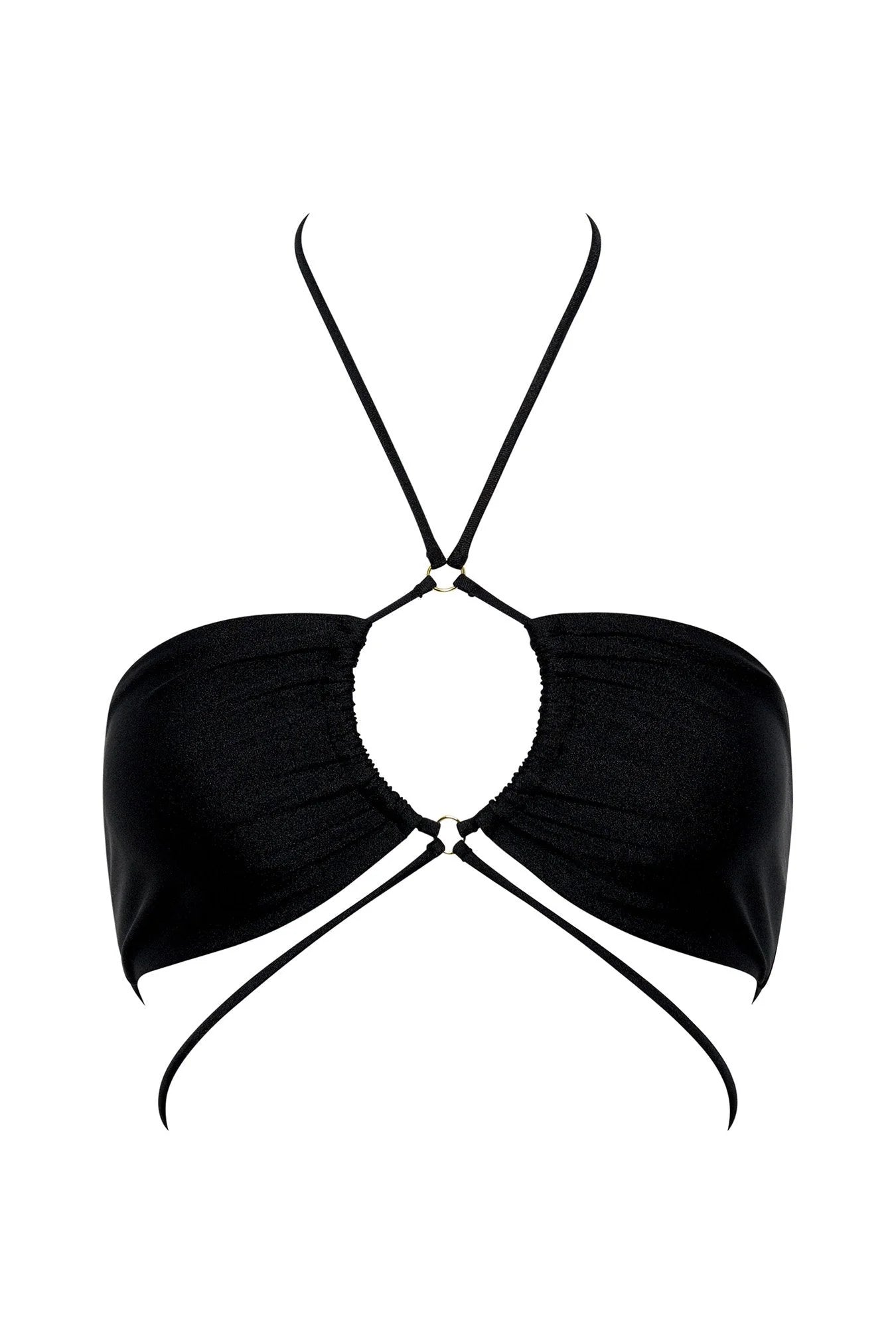 Pool Party Bandeau Bra - Black