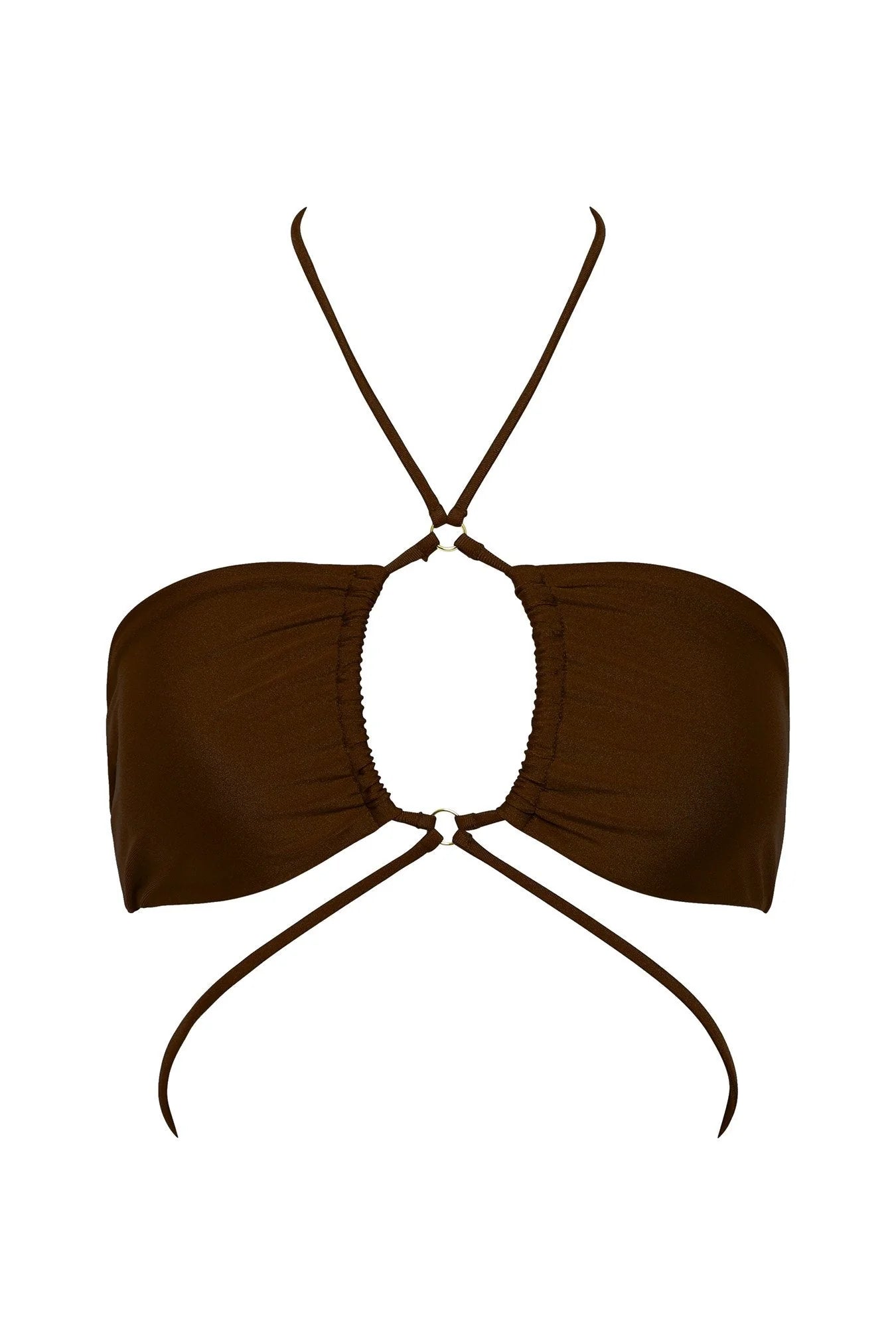 Pool Party Bandeau Bra - Chocolate