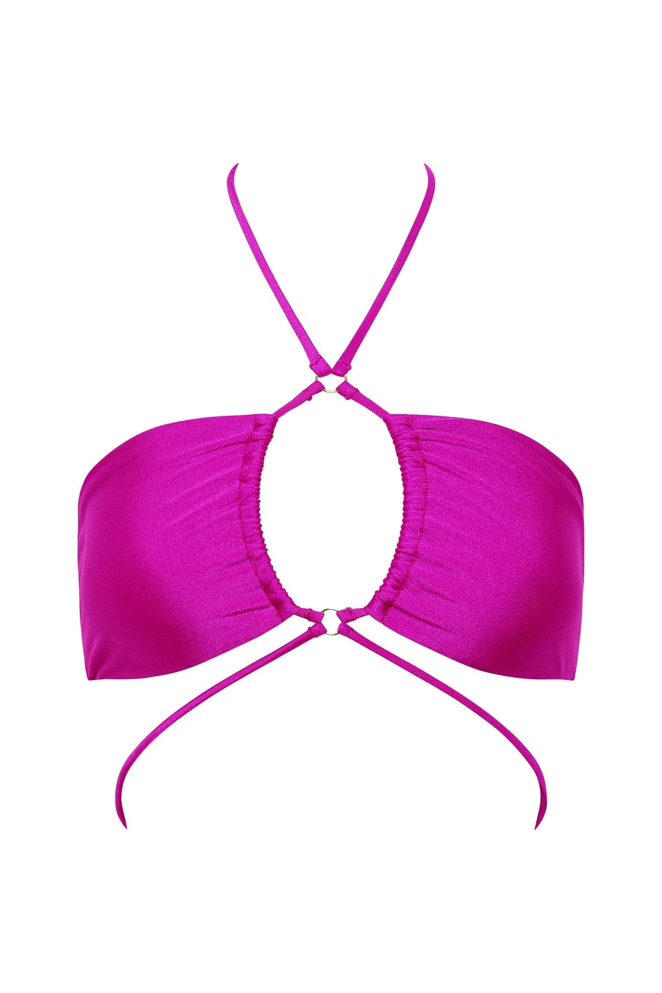 Pool Party Bandeau Bra - Purple