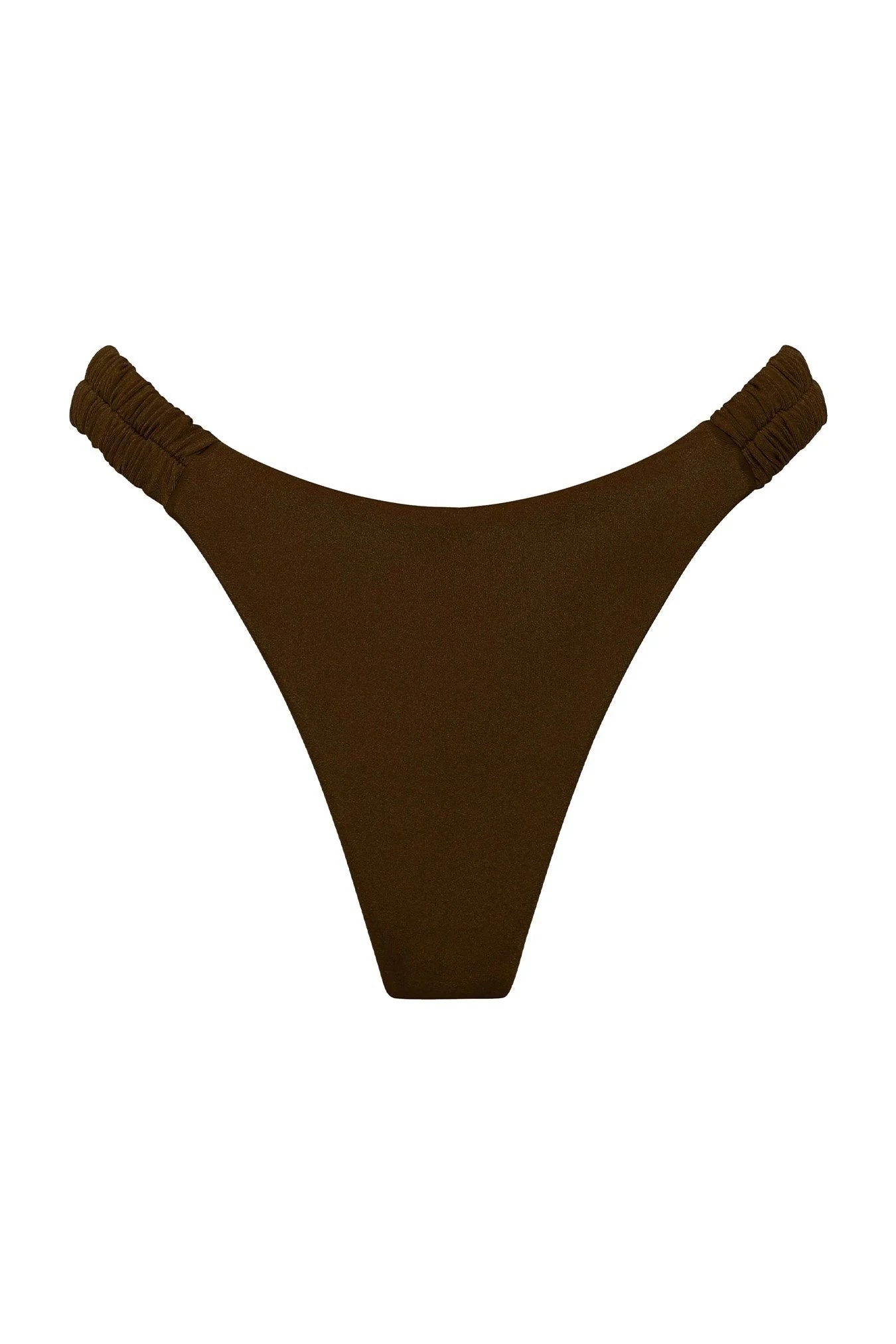 Pool Party Scrunchie Thong - Chocolate