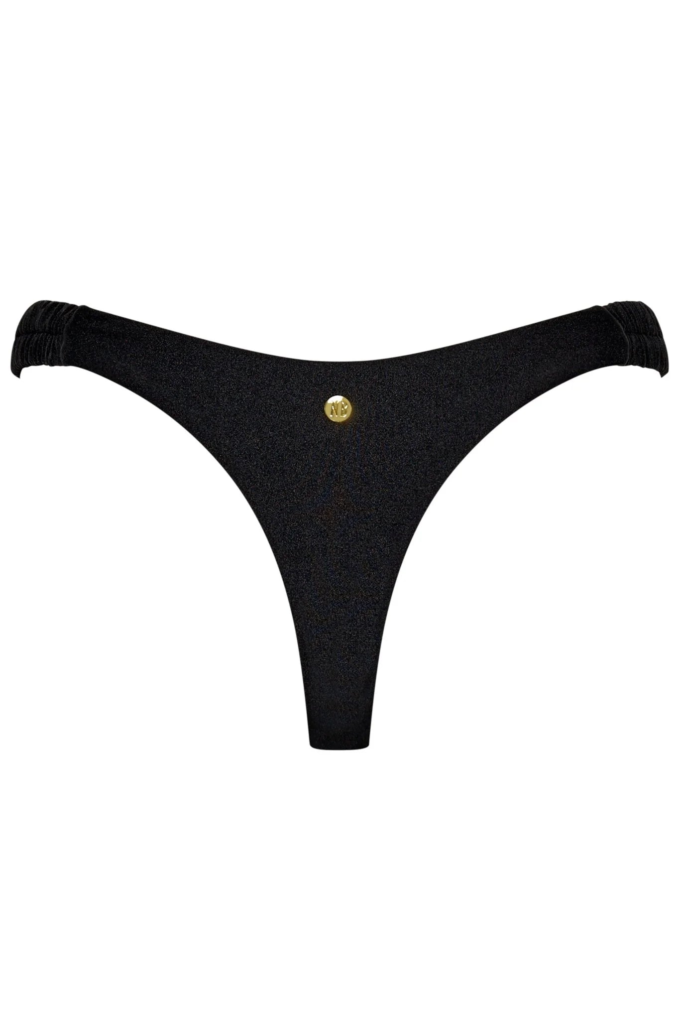 Pool Party Scrunchie Thong - Black