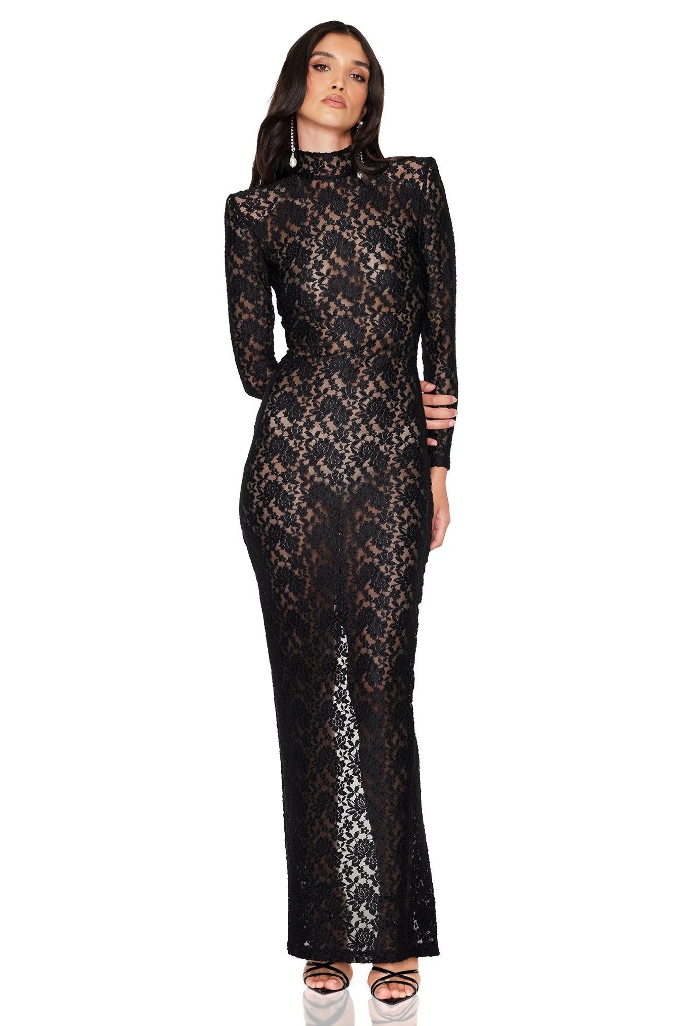 Roxana LS Gown - Black