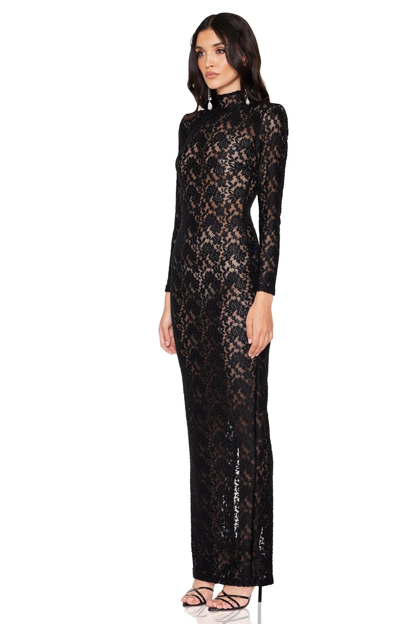 Roxana LS Gown - Black