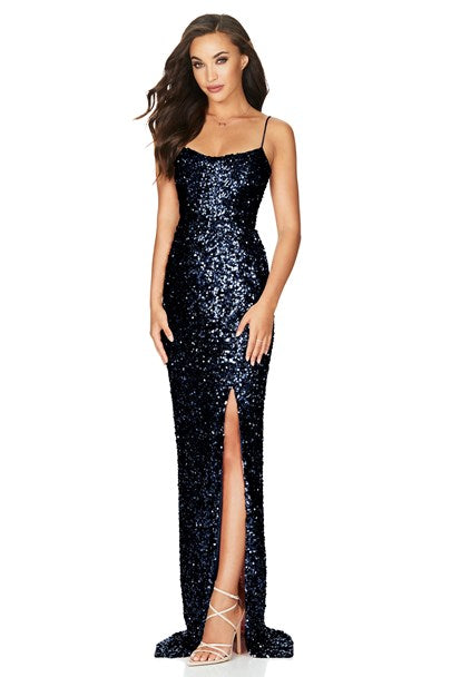 Confetti Gown - Navy