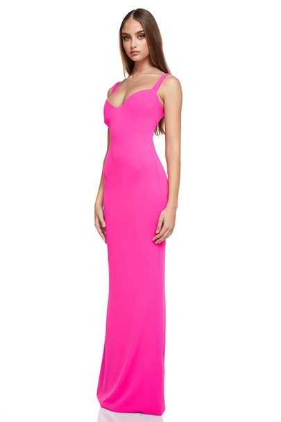 Romance Gown - Neon Pink