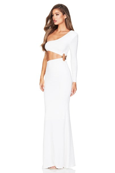 Tia Ring Gown - White