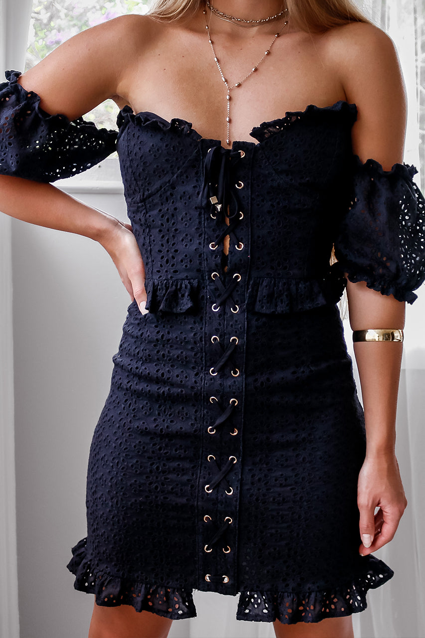 Picnic Corset Dress - Black
