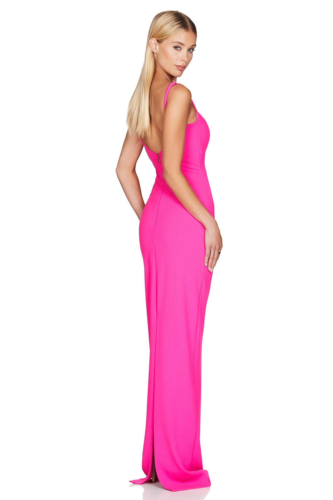 Bailey Gown - Neon Pink