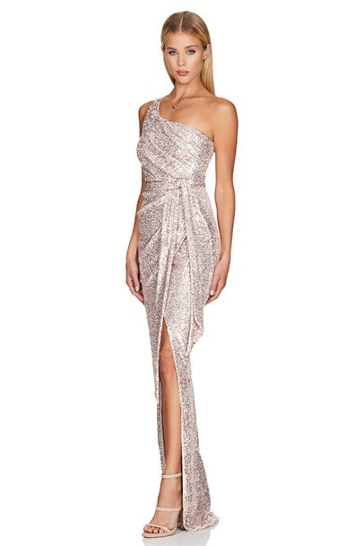 Palazzo Gown - Silver