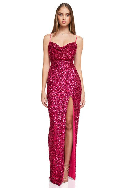 Smoke Show Gown - Pink