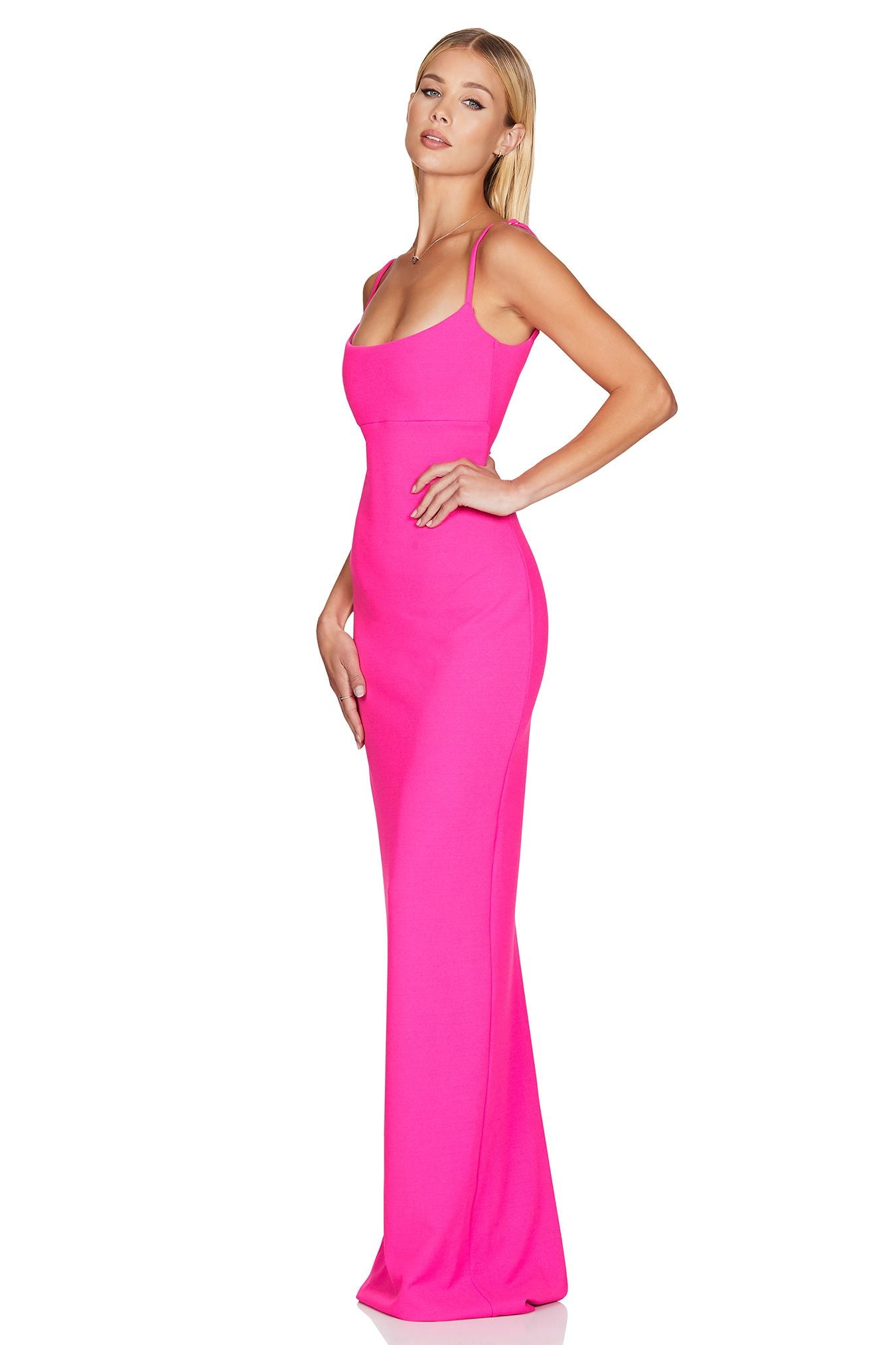 Bailey Gown - Neon Pink